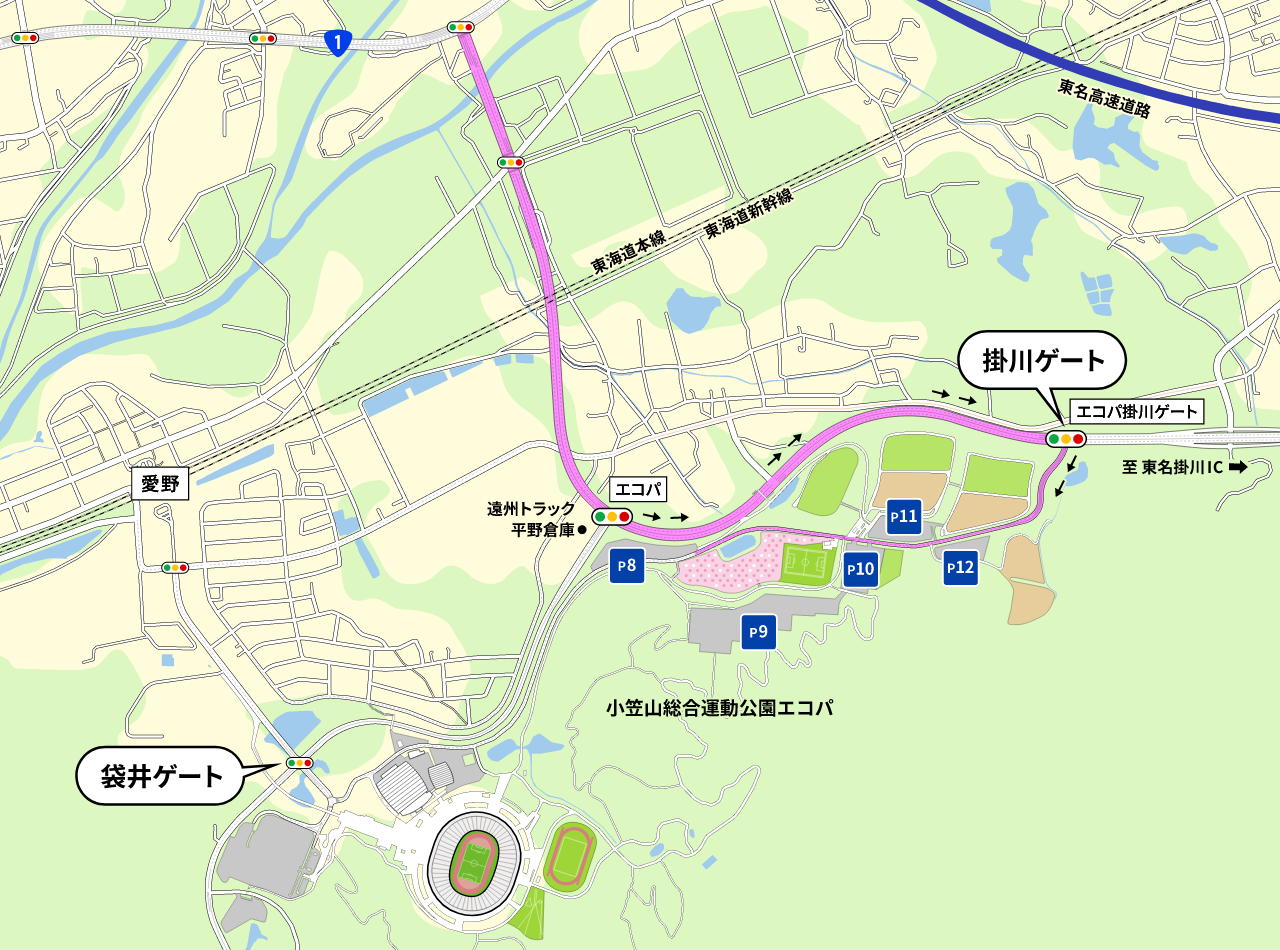 混雑回避ルート